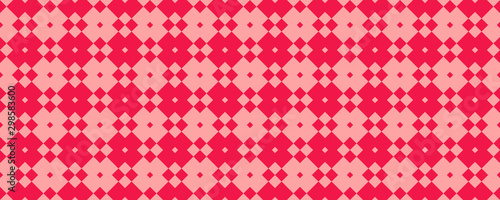Seamless vintage pink checkered pattern background
