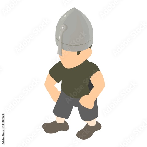 Roman soldier icon. Isometric illustration of roman soldier vector icon for web © ylivdesign