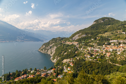 View to Como lake from above, Italy