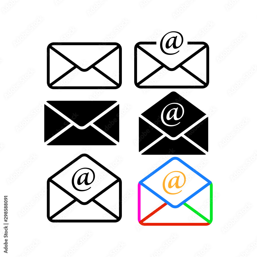 e mail envelope icon logo in trendy style template e mail envelope icon logo in trendy style template