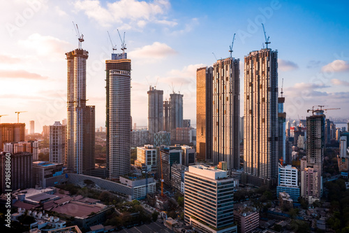 Mumbai skyline- Skyscrapers under construction