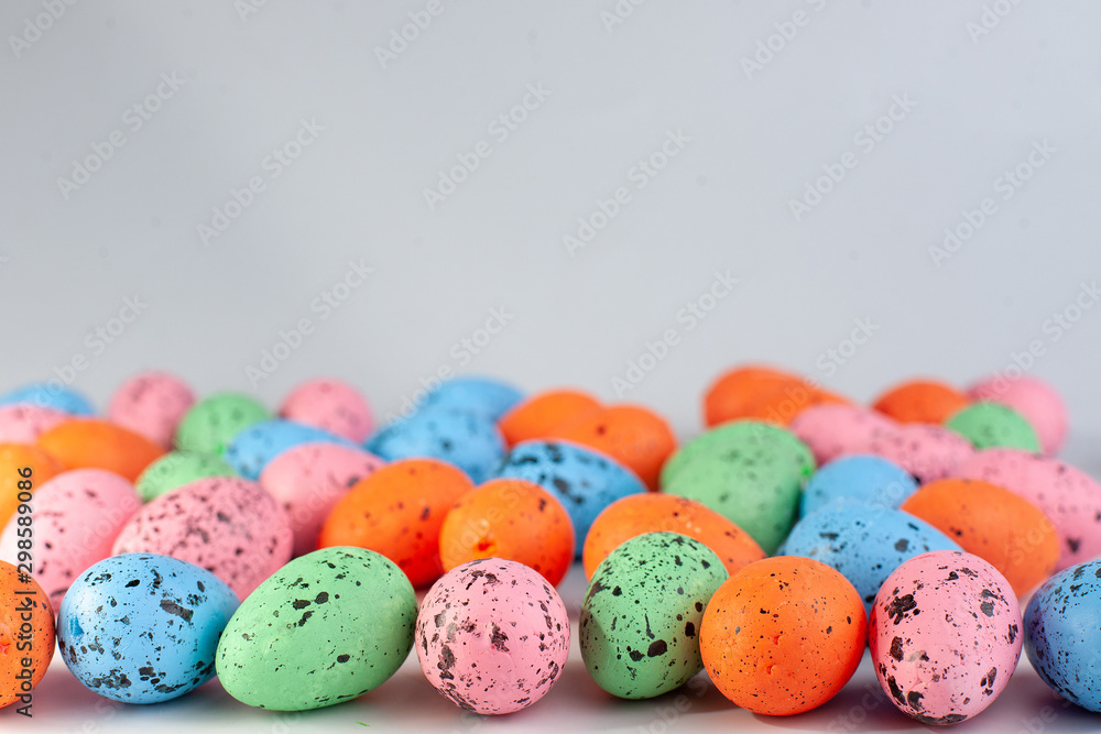Colored easter eggs isolated on white background Colored easter eggs isolated on white background