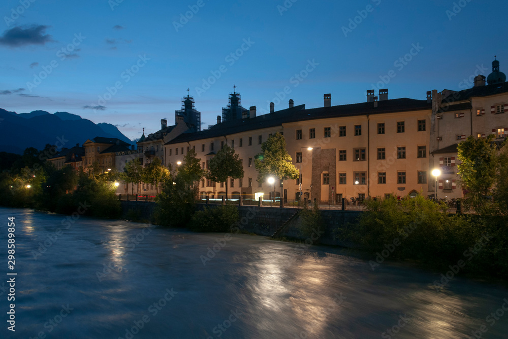 Night view of Innsbruck