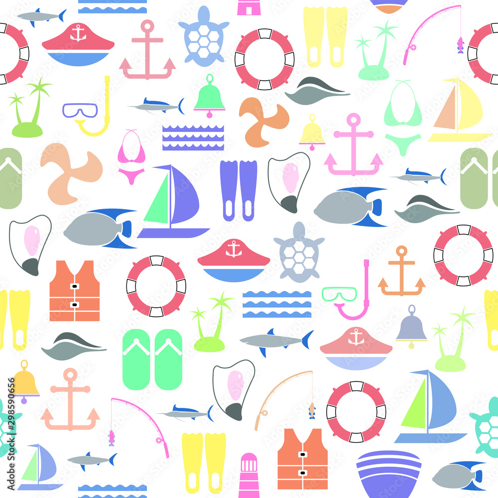 diving seamless pattern background icon. diving seamless pattern background icon.