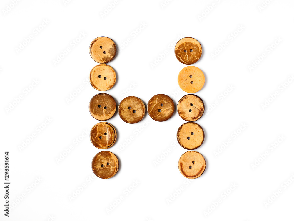 Obraz premium Font H, Alphabet 