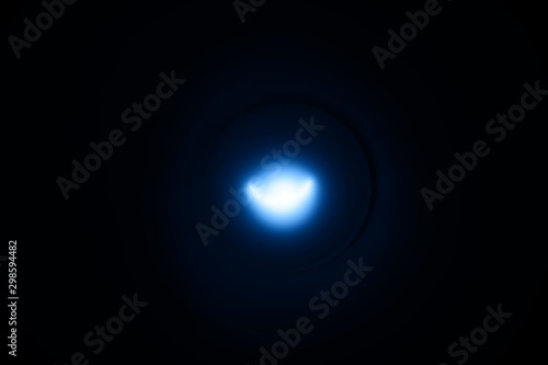 Blue glowing steel ball background