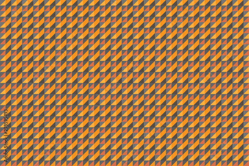 square pattern abtrack background in qrange and black tone illustrator and ector
