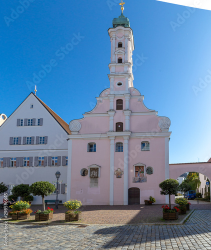 Obraz na płótnie little town Aichach in Bavaria w salonie