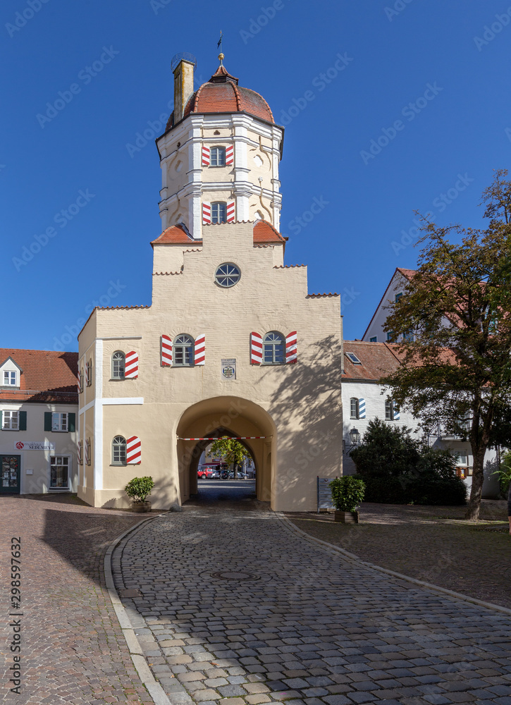 little town Aichach in Bavaria
