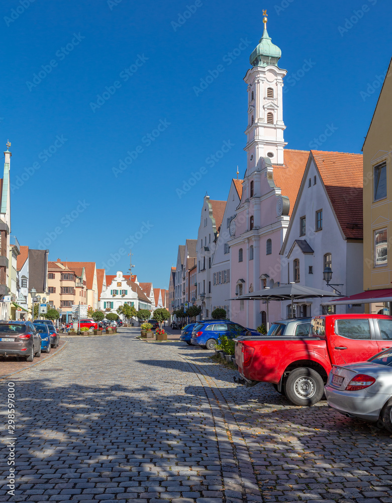 little town Aichach in Bavaria