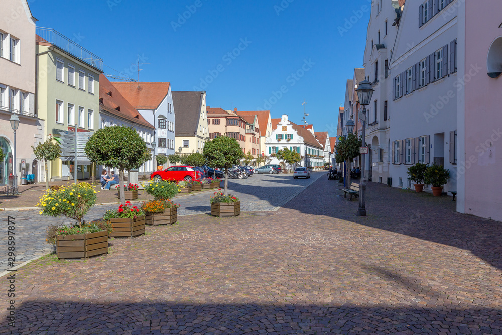 little town Aichach in Bavaria