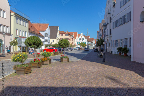 Obraz na płótnie little town Aichach in Bavaria w salonie