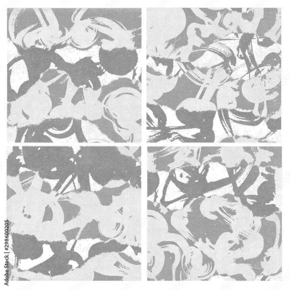 Grunge Halftone Textures Set. Vector Illustration. Grunge Halftone Textures Set. Vector Illustration.