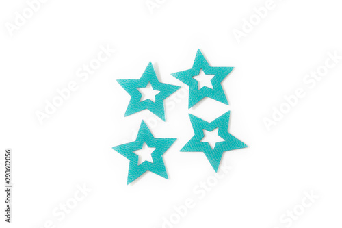 decoration with stone diamond star 