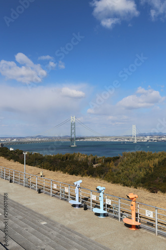 冬の明石海峡大橋 photo