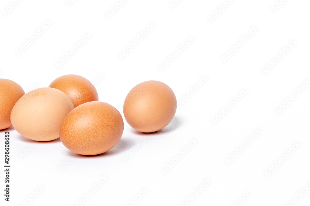 Eggs isolated on white background Eggs isolated on white background