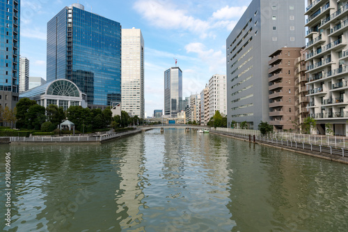 東京都港区竹芝から見た東京の景色