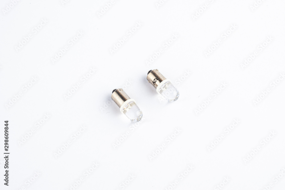 Modern LED lamp for car lighting system. Automotive electric spare parts. Modern LED lamp for car lighting system. Automotive electric spare parts.