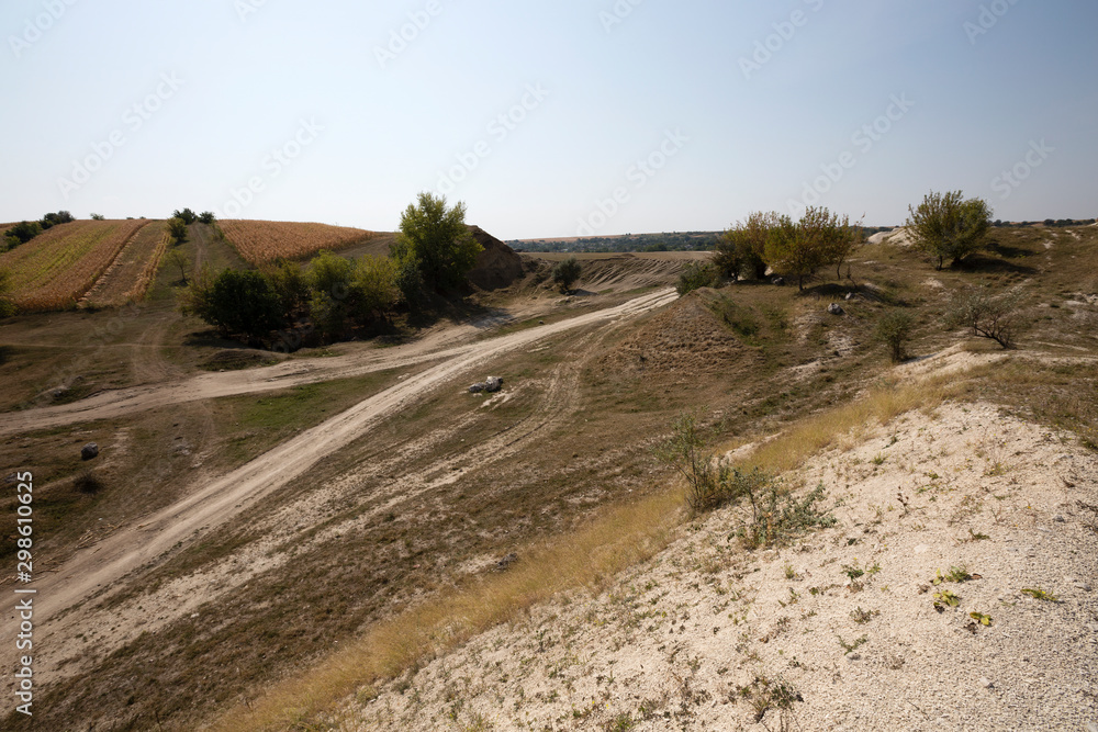 Old abandoned quarry. Old abandoned quarry.