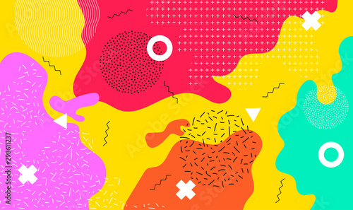 Mega set of memphis design ...