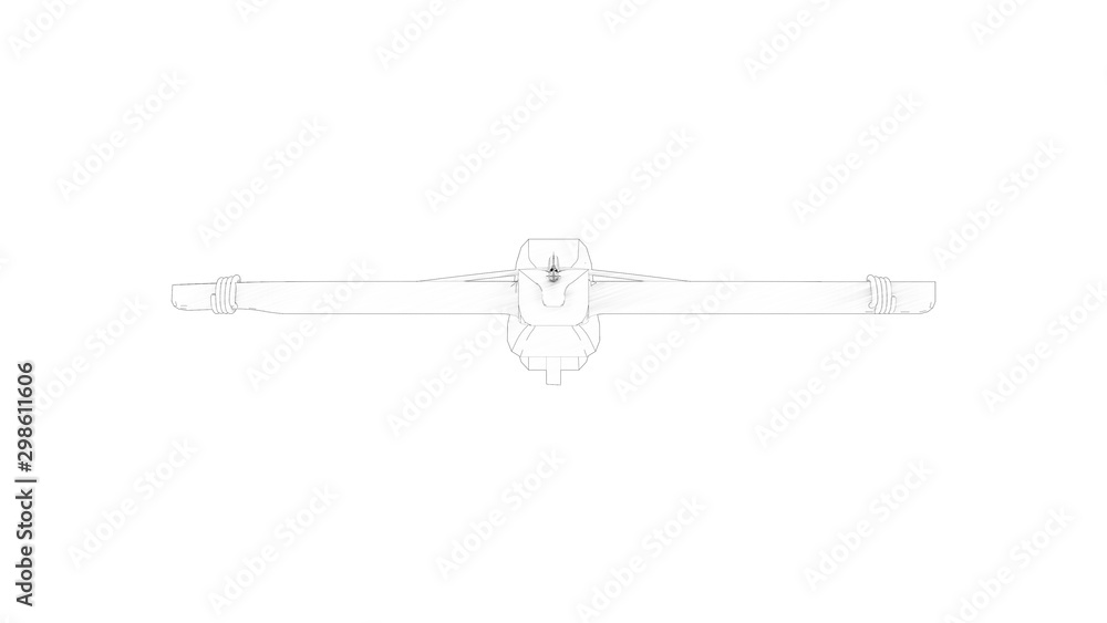 3d rendering of a crossbow isolated in white studio background 3d rendering of a crossbow isolated in white studio background