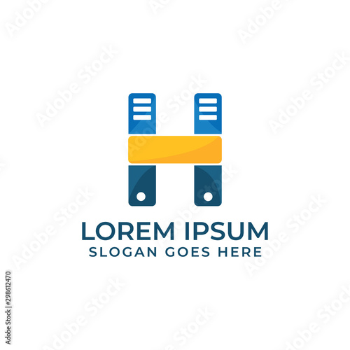 Creative & Modern H Letter Hosting logo design template vector eps for Website company, business Or industry purpose ready to use
