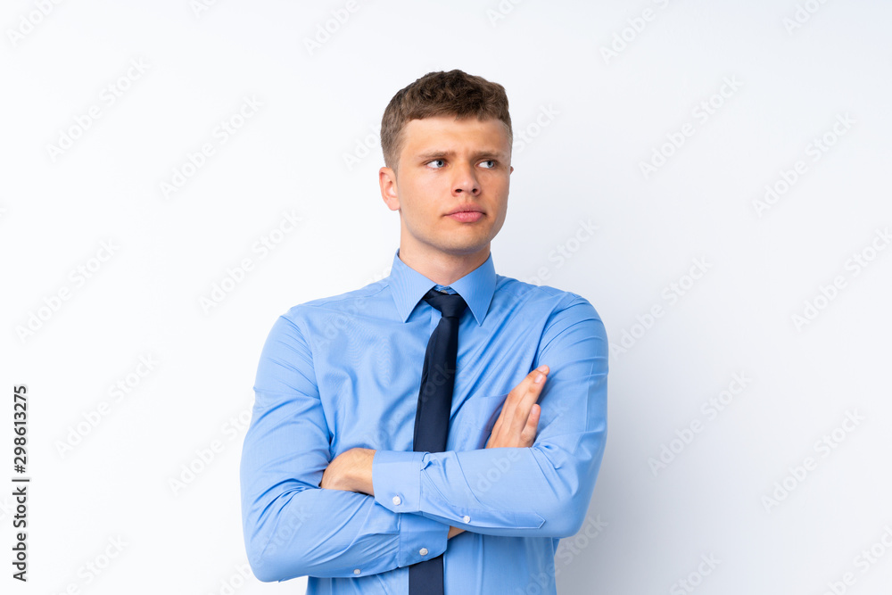 Young handsome businessman thinking an idea Young handsome businessman thinking an idea