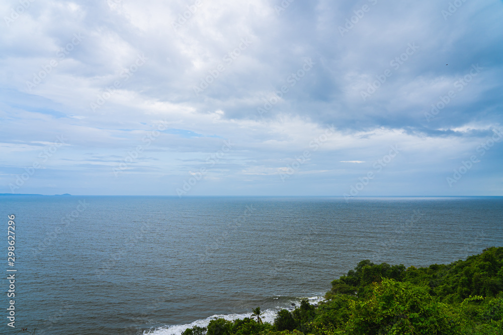 Landscape view from Aguada Fort in Goa