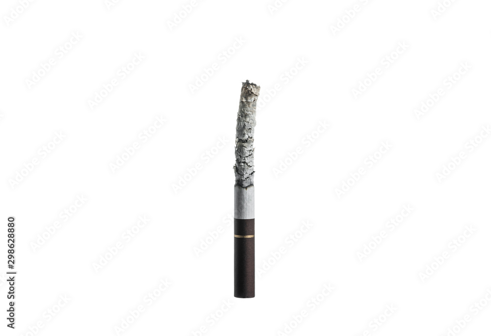Closeup cigarette isolated on a white background , Black Filter. Brown Filter. Tobacco. Closeup cigarette isolated on a white background , Black Filter. Brown Filter. Tobacco.