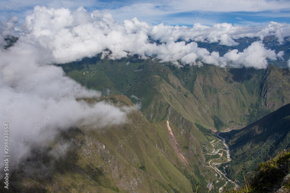 Andes. View from the Machupicchu mountain Andes. View from the Machupicchu mountain