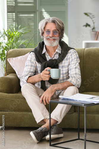 Stylish Senior Man Smiling ...