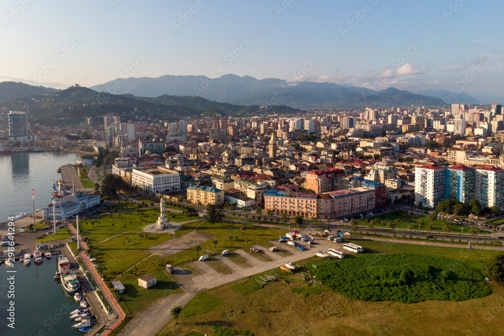 Fototapeta premium City view from drone 