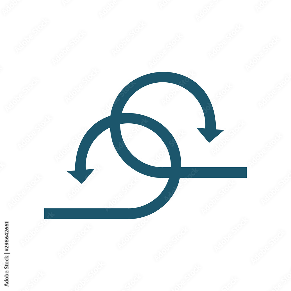 Two arrows in different direction. Vector illustration Two arrows in different direction. Vector illustration