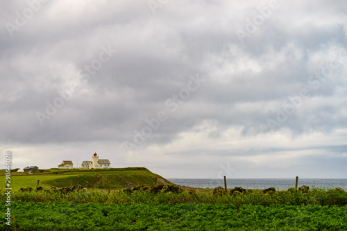 Obrestad lighthouse in Norway. photo