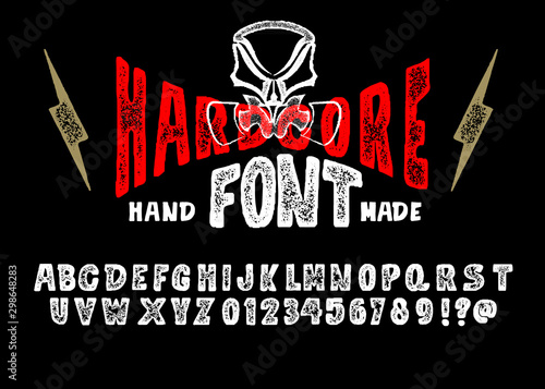  Custom handwritten alphabet.