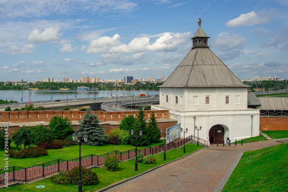 Iside Kazan Kremlin with city view, Tatarstan, Russia