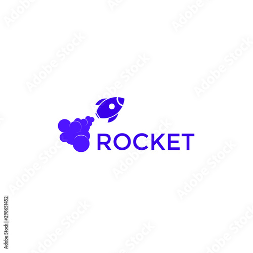 Simple Rocket Logo Vector. Rocket Logo Vector