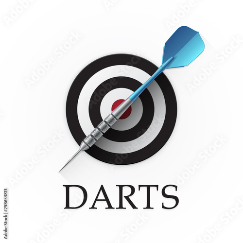 Darts game emblem