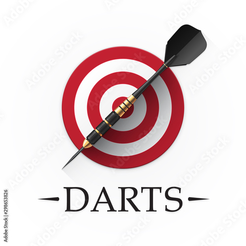 Darts game emblem