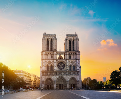 Notre Dame in morning