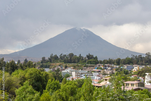 Vew of the volcano El Misti in Arequipa (Peru)