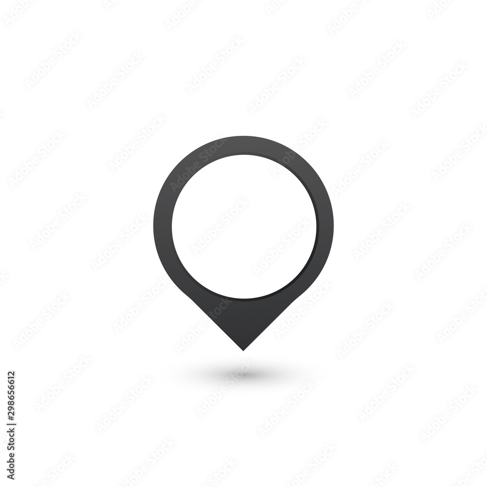map pin icon with blank place for your text or icon. location concept. Stock Vector illustration isolated on white background map pin icon with blank place for your text or icon. location concept. Stock Vector illustration isolated on white background