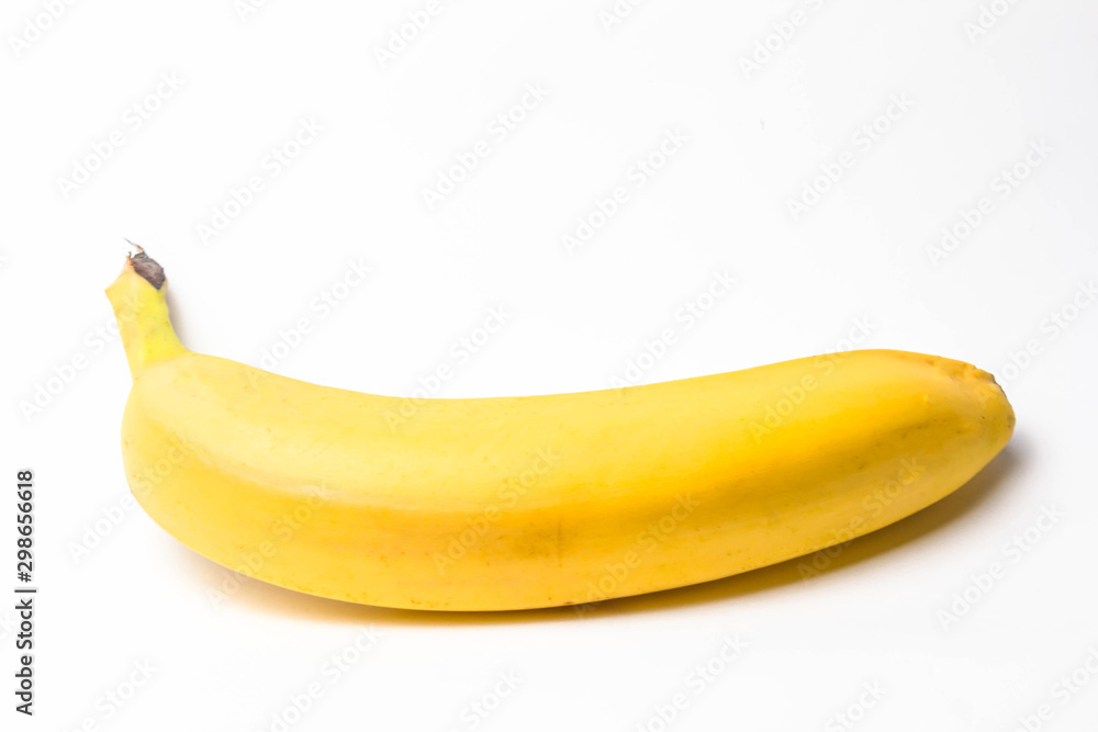ripe yellow banana on a white background isolate ripe yellow banana on a white background isolate