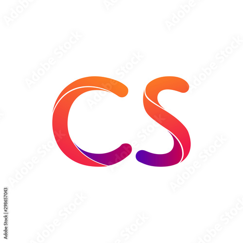 CS Letters Logo Icon Mosaic...