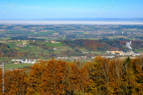 panoramic view from mountain sonntagberg, lower austria photo