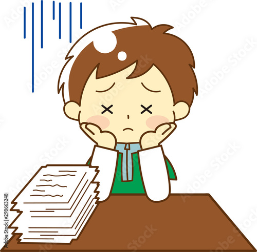 Child going to the desk