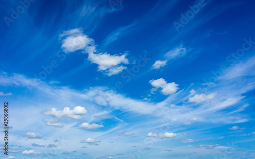 Beautiful blue sky with clouds