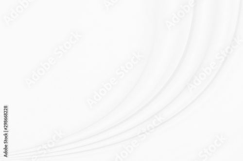 White cloth background  with soft waves.