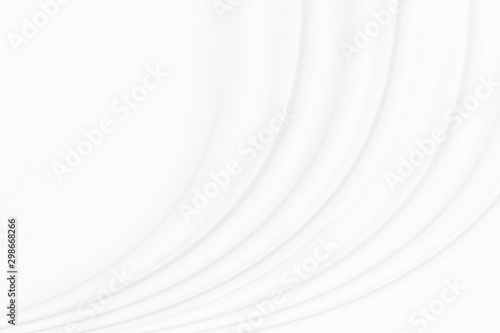White cloth background  with soft waves.