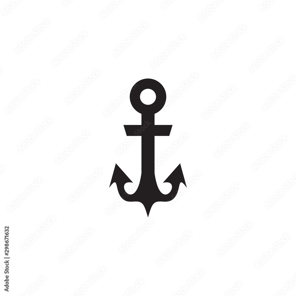 Anchor logo design vector illustration template Anchor logo design vector illustration template